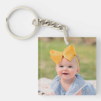 Create Your Own Frameless Kids Children Baby Photo Keychain