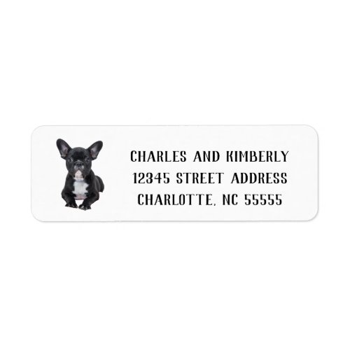 Create Your Own French Bulldog  Label