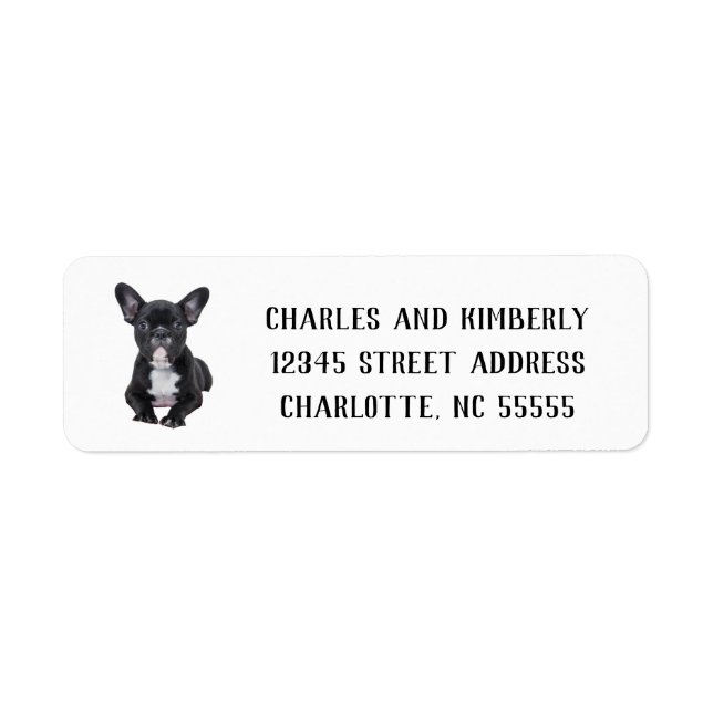 Create Your Own French Bulldog  Label (Front)