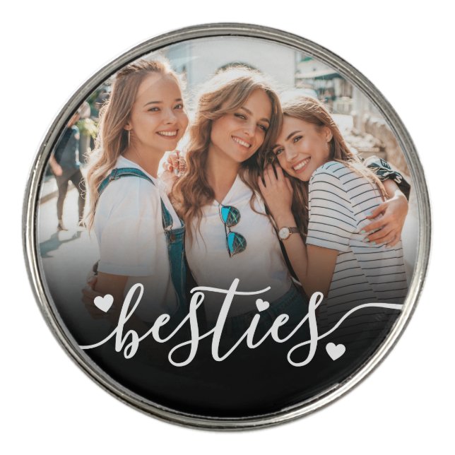 Create your Own Friend Photo Golf Ball Marker (Front)
