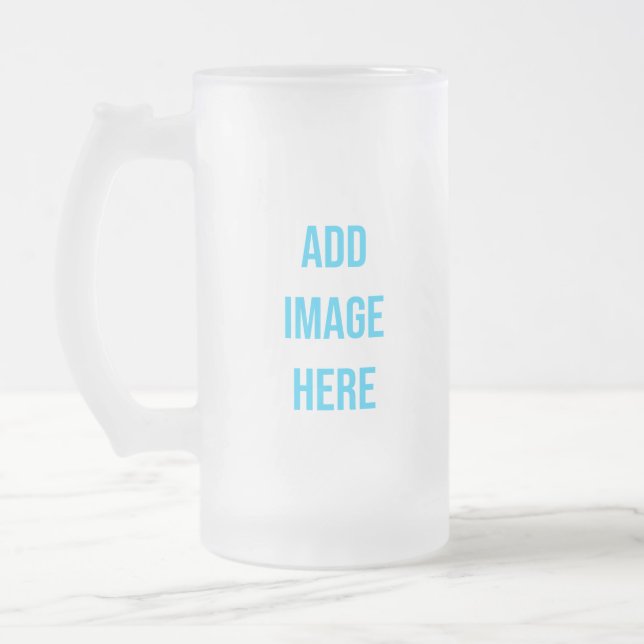 Create Your Own Frosted Glass Beer Mug (Left)