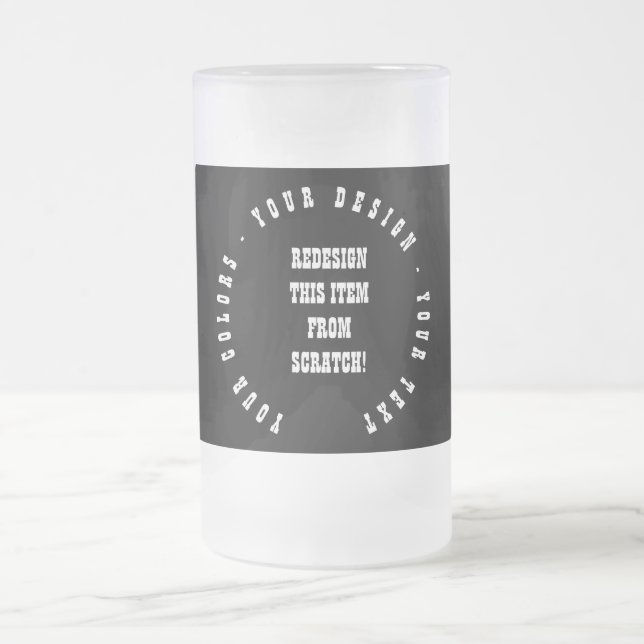 Create Your Own Frosted Glass Beer Mug (Center)