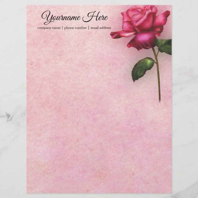 Create Your Own Fuchsia Rose (Front)