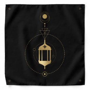 Create Your Own Full Gold Arcane Hermit Tarot Bandana