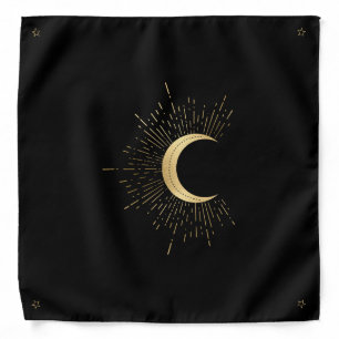 Create Your Own Full Gold Arcane Moon Tarot Bandana