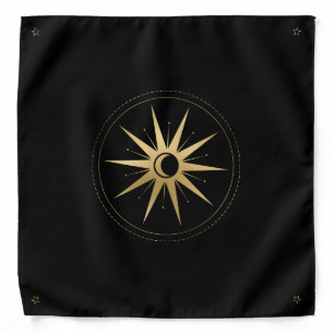 Create Your Own Full Gold Arcane Star Tarot Bandana
