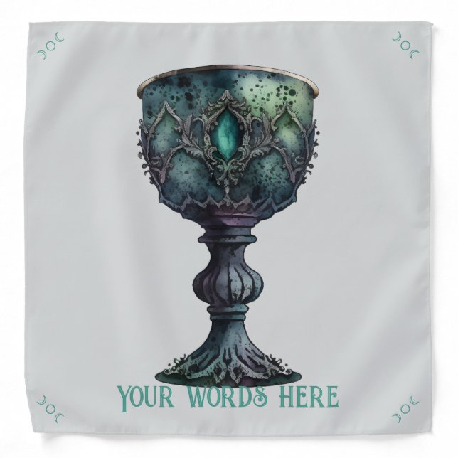 Create Your Own Full Green Chalice Bandana (Front)