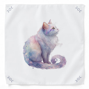 Create Your Own Full Magic White Cat Bandana