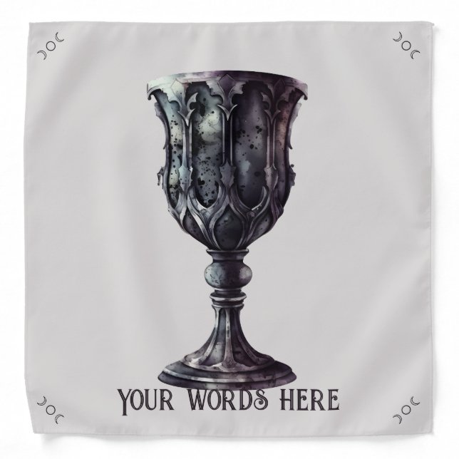 Create Your Own Full Medieval Gothic Chalice Bandana (Front)