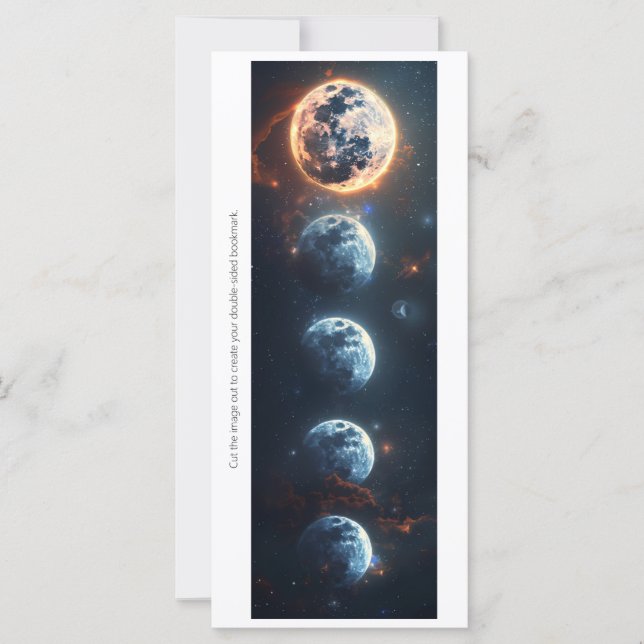 Create Your Own Full Moons Bookmark Card (Front)