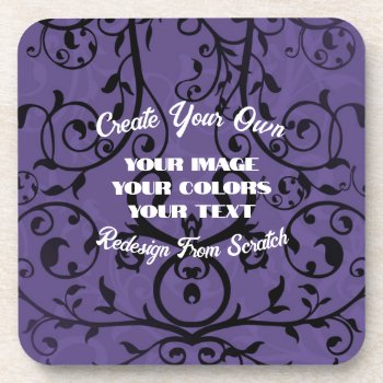 Create Your Own Fully Customized Beverage Coaster by VoXeeD at Zazzle