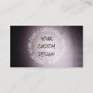 Create Your Own Fully Customized Business Card