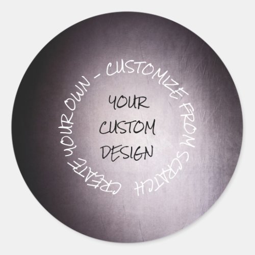Create Your Own Fully Customized Classic Round Sticker