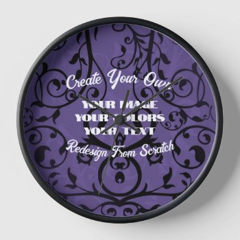 Create Your Own Fully Customized Clock by VoXeeD at Zazzle