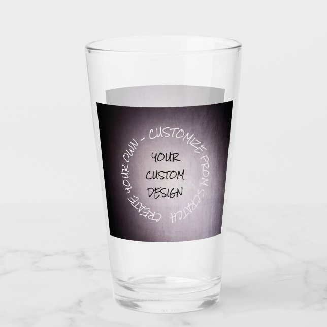 Create Your Own Fully Customized Glass (Front)