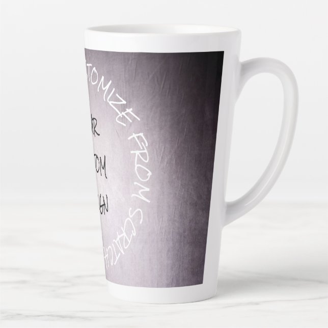 Create Your Own Fully Customized Latte Mug (Right)