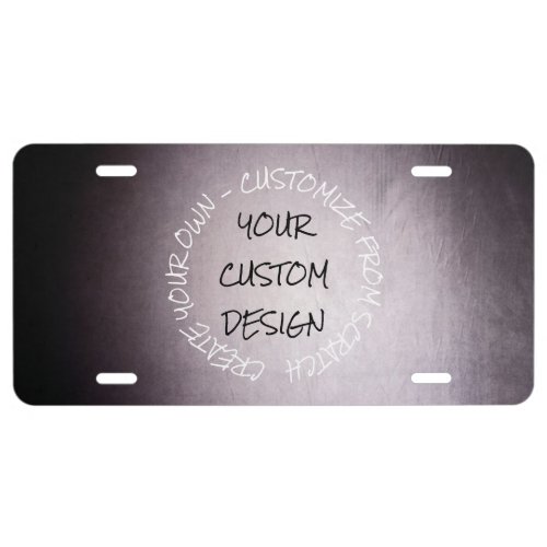 Create Your Own Fully Customized License Plate