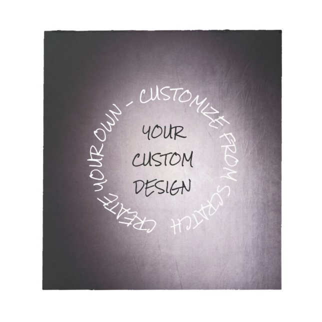 Create Your Own Fully Customized Notepad (Front)
