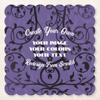 Create Your Own Fully Customized Paper Coaster by VoXeeD at Zazzle