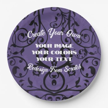 Create Your Own Fully Customized Paper Plates by VoXeeD at Zazzle