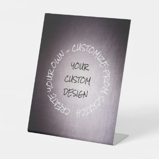 Create Your Own Fully Customized Pedestal Sign