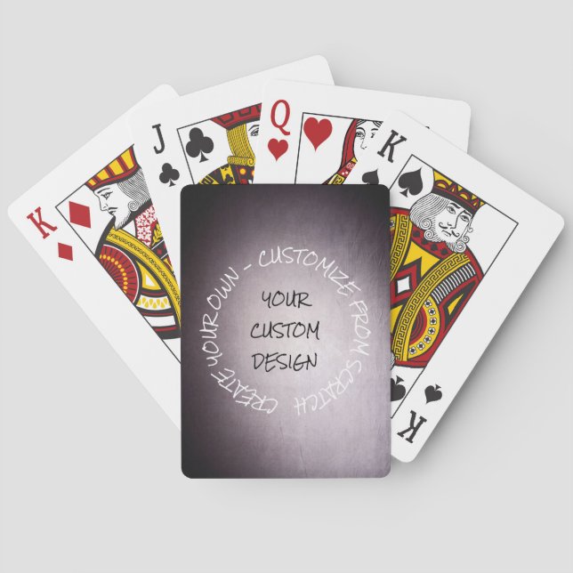 Create Your Own Fully Customized Poker Cards (Back)