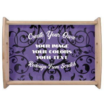Create Your Own Fully Customized Serving Tray by VoXeeD at Zazzle