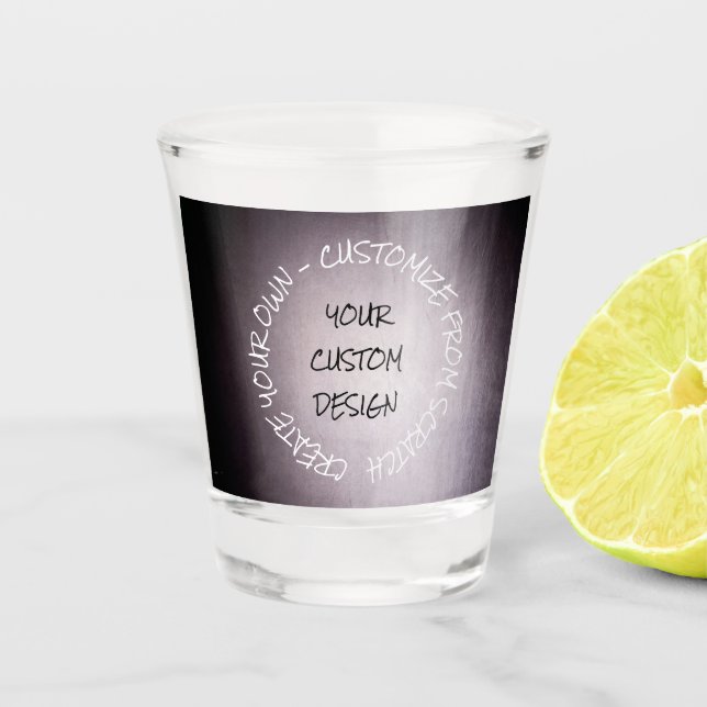 Create Your Own Fully Customized Shot Glass (Front)