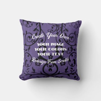 Create Your Own Fully Customized Throw Pillow by VoXeeD at Zazzle