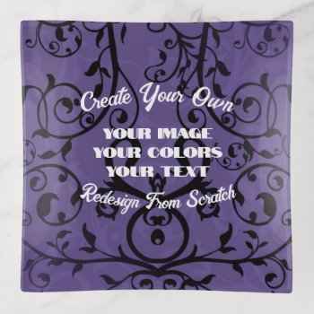 Create Your Own Fully Customized Trinket Tray by VoXeeD at Zazzle