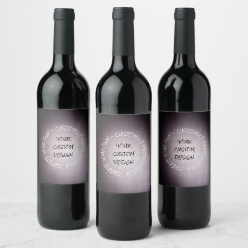 Create Your Own Fully Customized Wine Label
