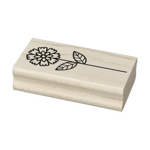 Create Your Own Fun Flower Floral Rubber Stamp