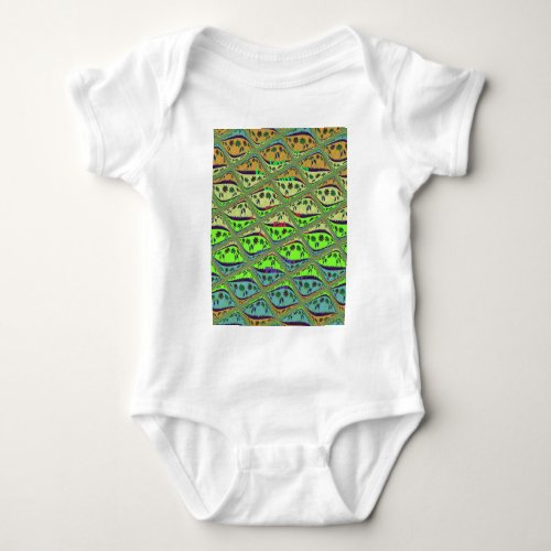 Create Your Own Fun Retro Lovely Floral Island  Baby Bodysuit