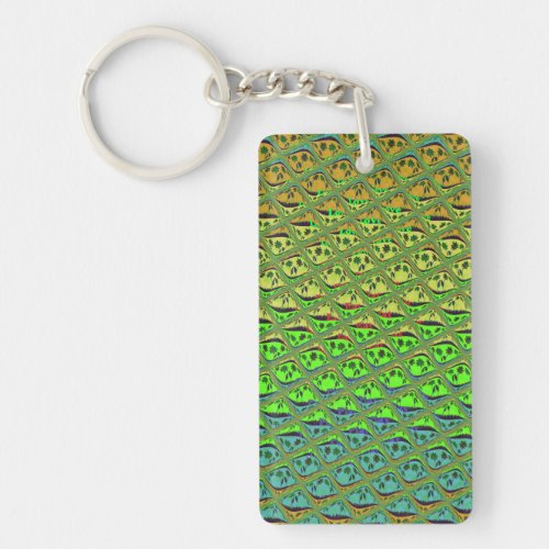 Create Your Own Fun Retro Lovely Floral Island  Keychain