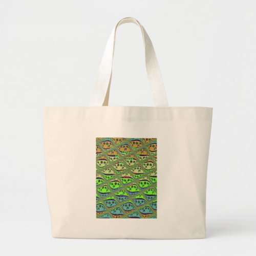 Create Your Own Fun Retro Lovely Floral Island  Large Tote Bag