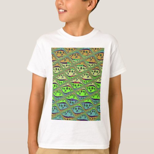 Create Your Own Fun Retro Lovely Floral Island  T_Shirt