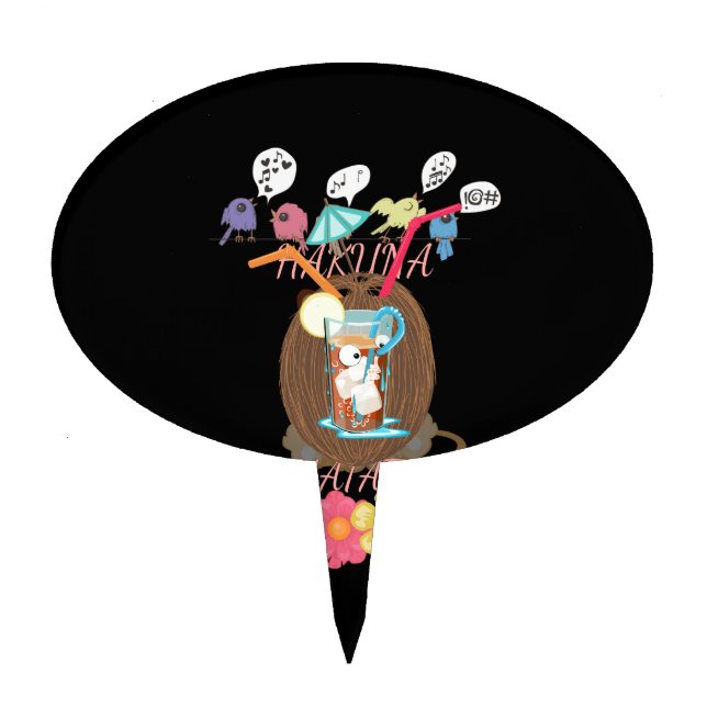 Create Your Own Fun Summer Time Beach Party Ideas Cake Topper (Front)