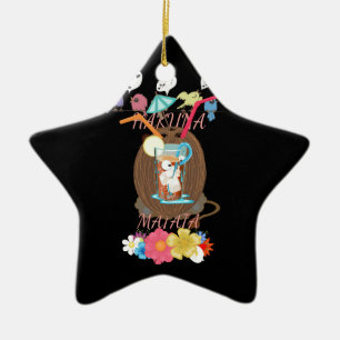 Create Your Own Fun Summer Time Beach Party Ideas Ceramic Ornament