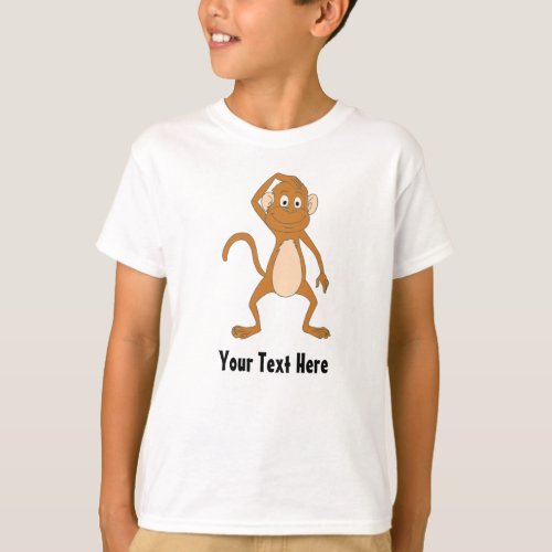 Create Your Own Funny Cartoon Monkey T_Shirt