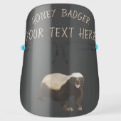 Create Your Own Funny Honey Badger Face Shield (Front)