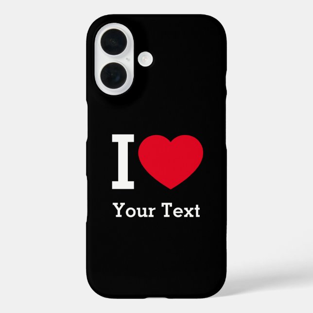 Create Your Own Funny I love  Case-Mate iPhone Case (Back)