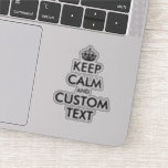 Create your own funny keep calm laptop sticker<br><div class="desc">Create your own funny keep calm laptop sticker. Custom keep calm and carry on template with crown. Personalize your stuff like laptop computer, tablet, water bottle, phone and more. Make your own your funny parody. Available in small and large sizes. Upload your own cut-out logo image optionally. Trendy office and...</div>