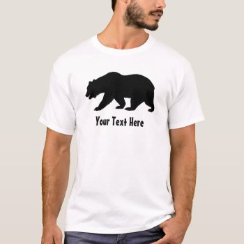 Create Your Own Funny Papa Bear Name T-shirt by HasCreations at Zazzle