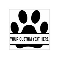 Create Your Own Funny Paw Print Rubber Stamp