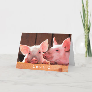 Create Your Own Funny Photo Love You Custom Card