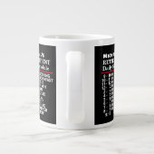 Create Your own Funny Schedule Retirement Gift  Giant Coffee Mug (Back)