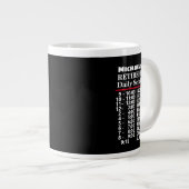 Create Your own Funny Schedule Retirement Gift  Giant Coffee Mug (Front Right)