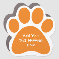 Create Your Own Funny Text Message Pet Car Magnet