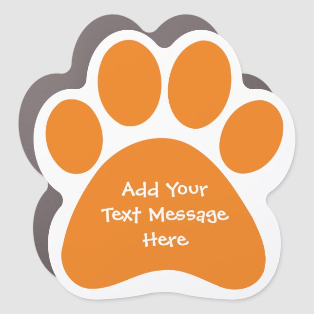 Create Your Own Funny Text Message Pet Car Magnet (Front)