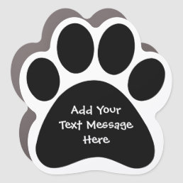Create Your Own Funny Text Message Pet Car Magnet